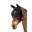 Hy Equestrian Mesh Half Mask With Ears - Black/Red